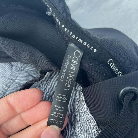 Calvin Klein Gray Quilted Hoodie Sweater - Picture 5 of 5